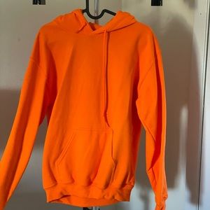 Neon orange hoodie